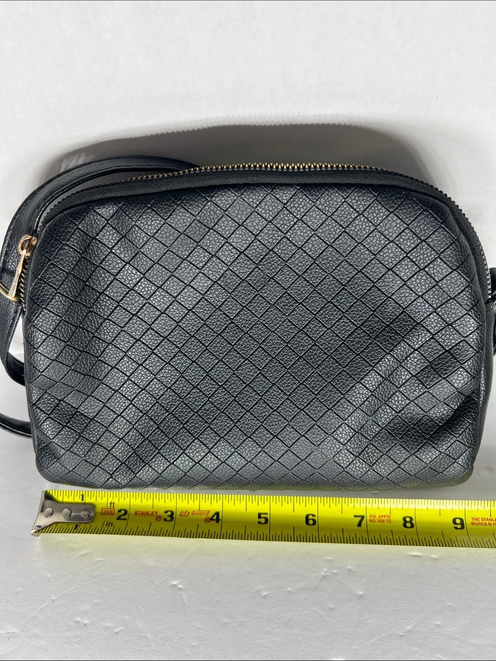Sleek Black Crossbody Bag and Wallet Set